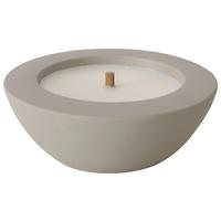 Kerze im Topf Bonko I Grau - Grau, Konventionell, Stein (19/6,5cm) - Mömax