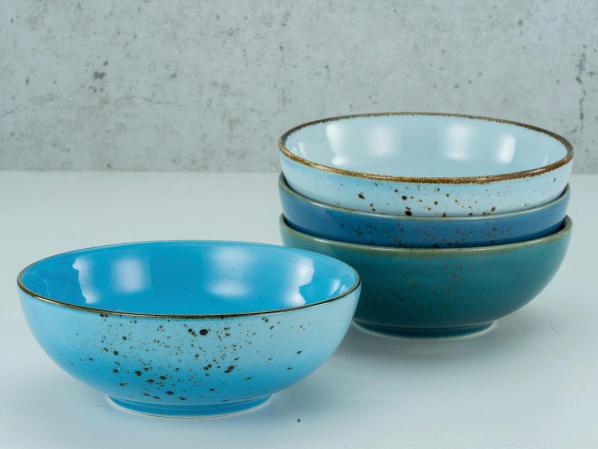 Set Posod Aqua, 4-Delni - večbarvno, Konvencionalno, keramika (16,5cm) - Creatable