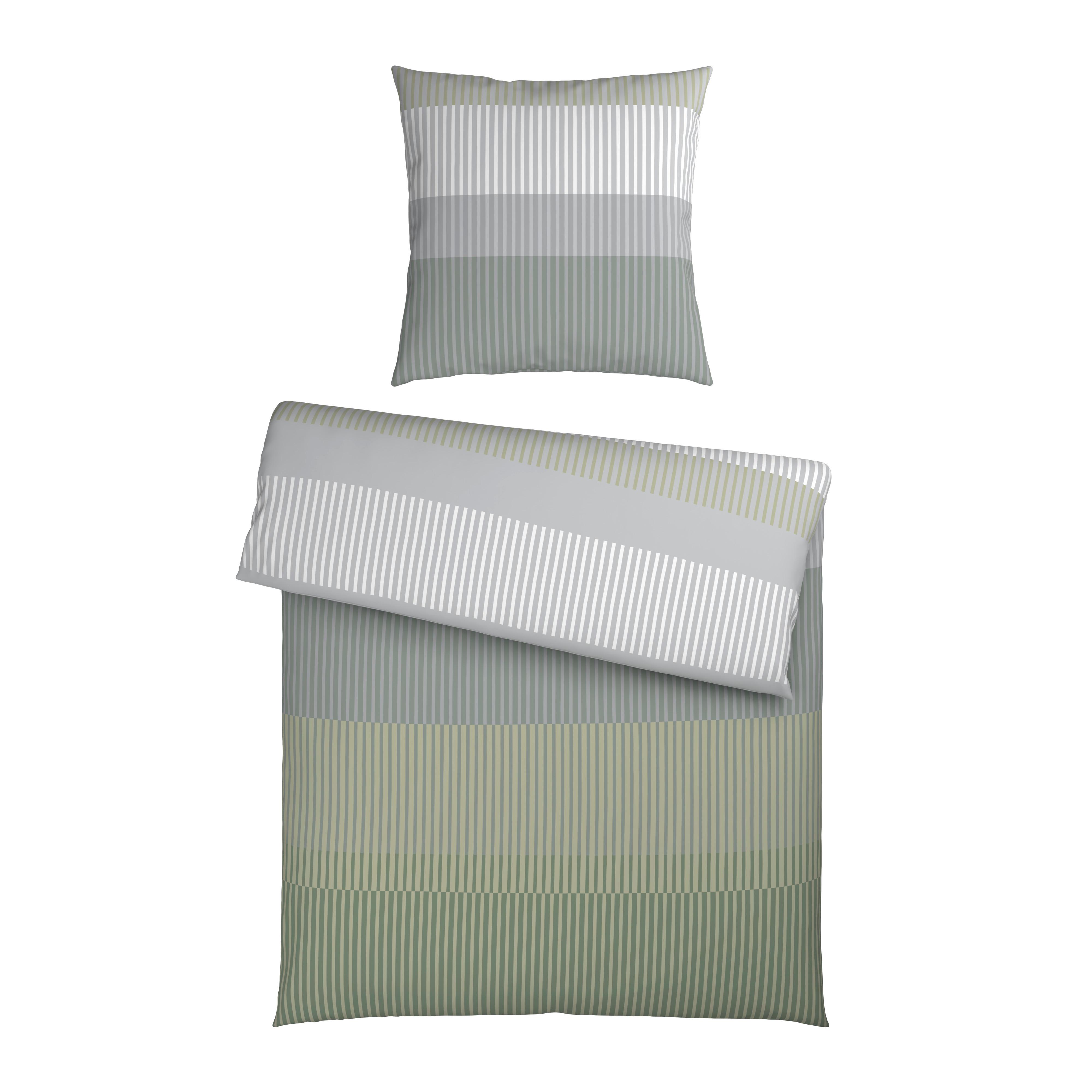Bettwäsche Hannes Grün ca. 135x200cm - Grün, Textil (135/200cm) - Mömax
