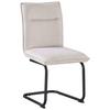STOEL NOVA - Beige/Zwart, Modern, Textiel/Metaal (47/90/61cm) - Mömax