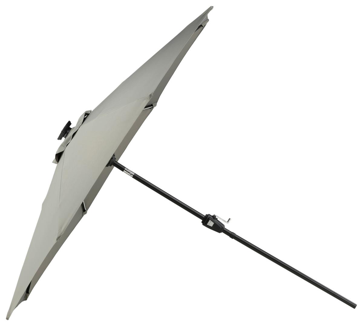SONNENSCHIRM SABAL - Schwarz/Grau, KONVENTIONELL (270/241/270cm) - Gardenson