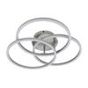 LED-TAKLAMPA ROLAND - silver/nickelfärgad, Modern, metall/plast (47/38,5/8cm) - Mömax