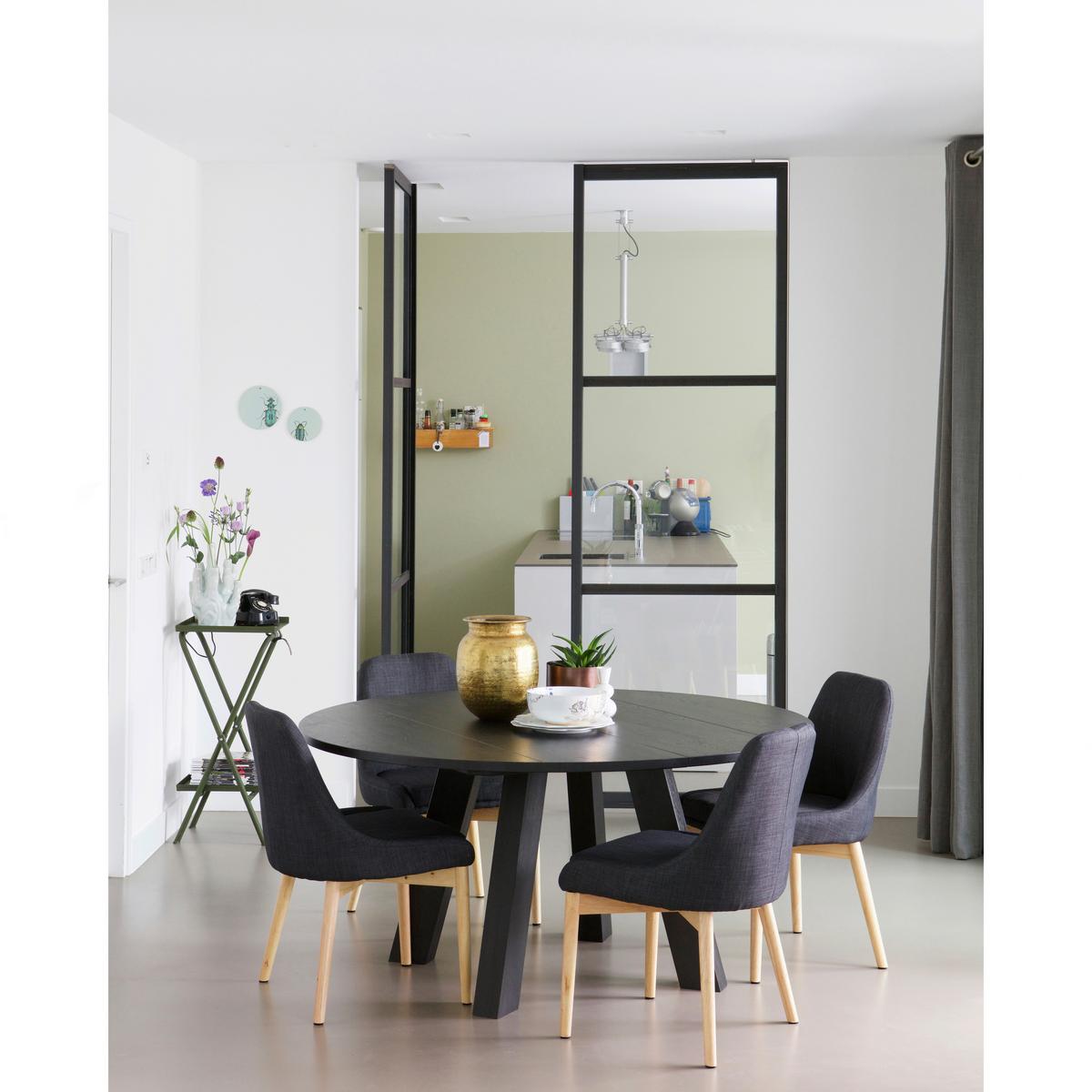 Esstisch Rhonda Schwarz - Schwarz, MODERN, Holz (150/150/75cm) - Livetastic