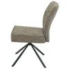 STOL ELLEN GIGA S - brun/svart, Modern, metall/textil (49/90,5/65,5cm) - Premium Living