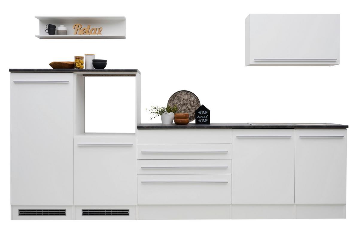 Moderen Kuhinjski Blok Brez Aparatov Welcome Jazz, Bela - bela/visoki sijaj, Konvencionalno, leseni material (320cm) - Modern Living