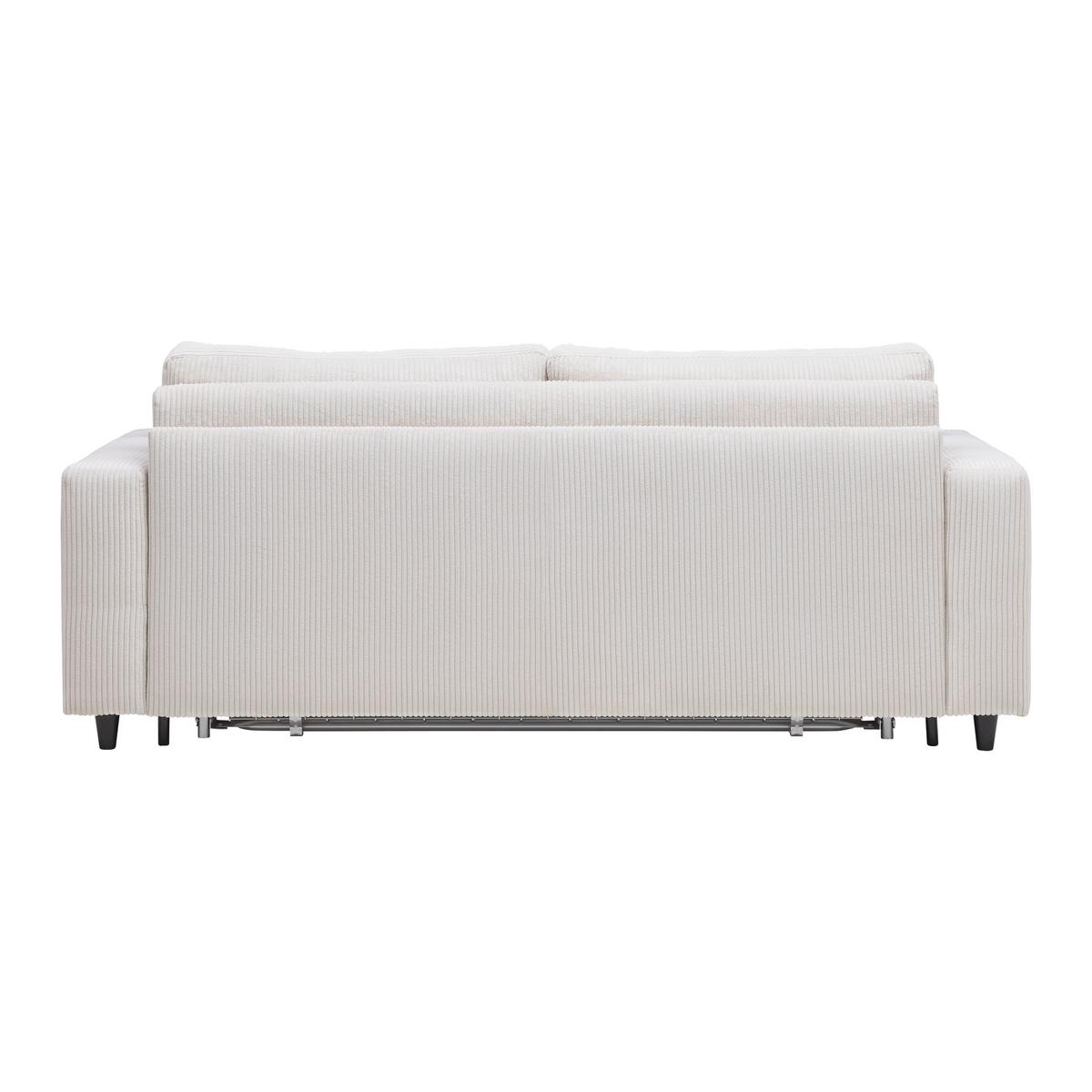 Zofa S Posteljno Funkcijo Agneta, Bež - črna/bež, Moderno, tekstil/les (200/83/97cm) - Premium Living