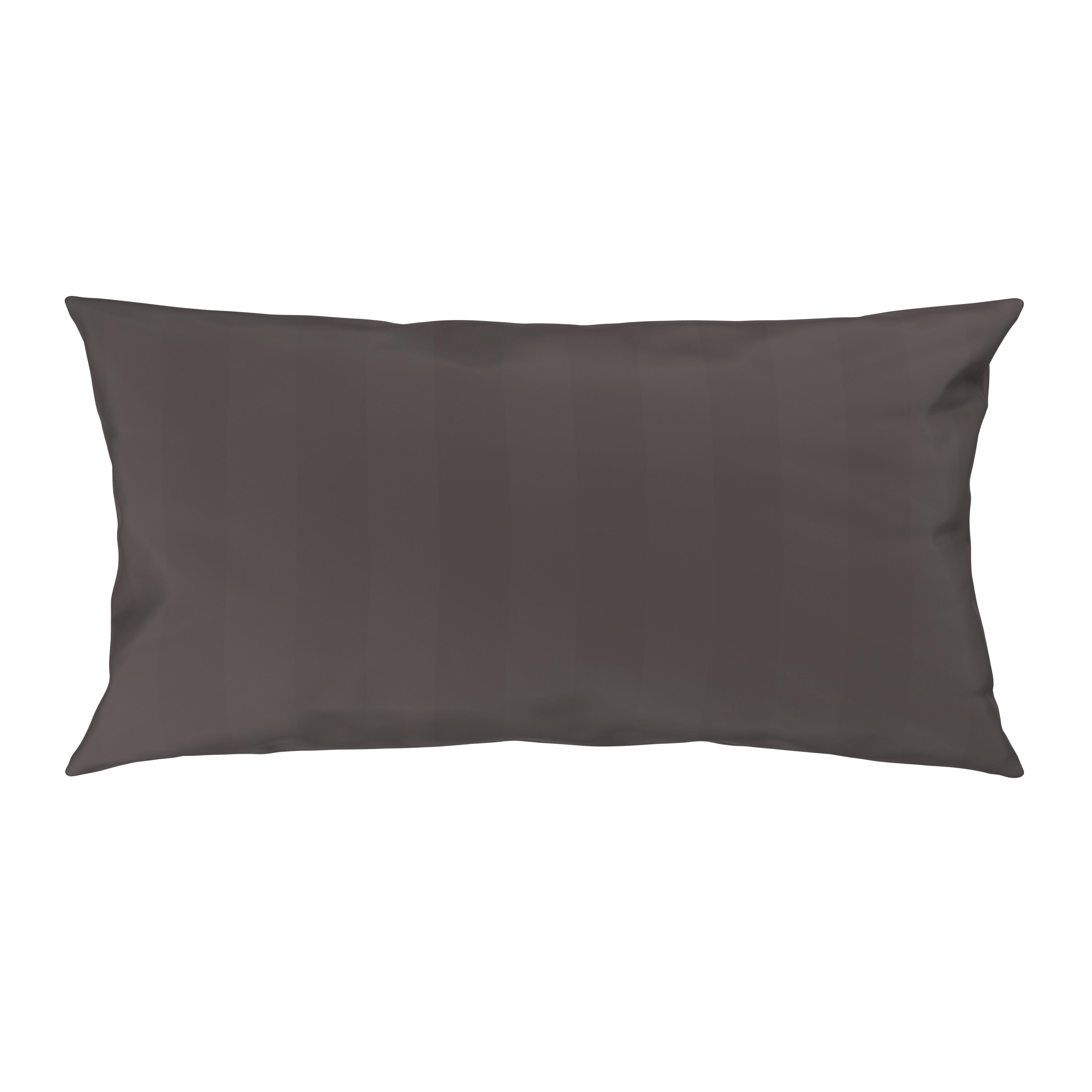 KISSENBEZUG XENIA STREIF - Antraciet, Modern, Textiel (40/80cm) - Premium Living