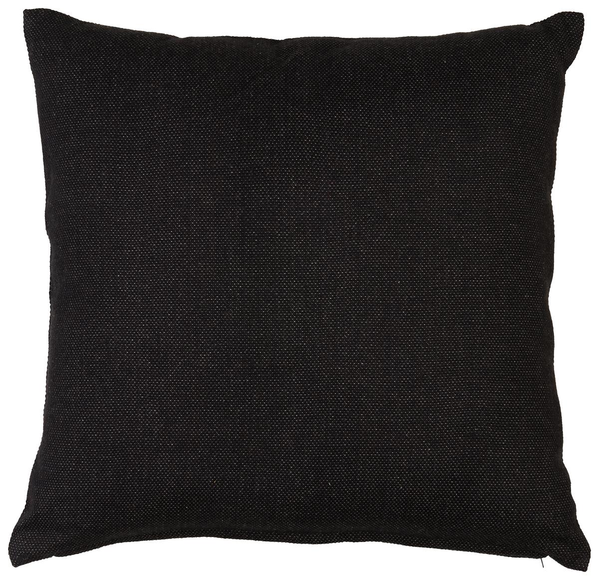 Zierkissen Chris in Schwarz ca. 50x50cm - Schwarz, MODERN, Textil (50/50cm) - Premium Living
