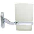 Zahnputzbecher Vision in Chrom aus Glas - Chromfarben, Metall (7/9,5/11,5cm) - MÖMAX modern living