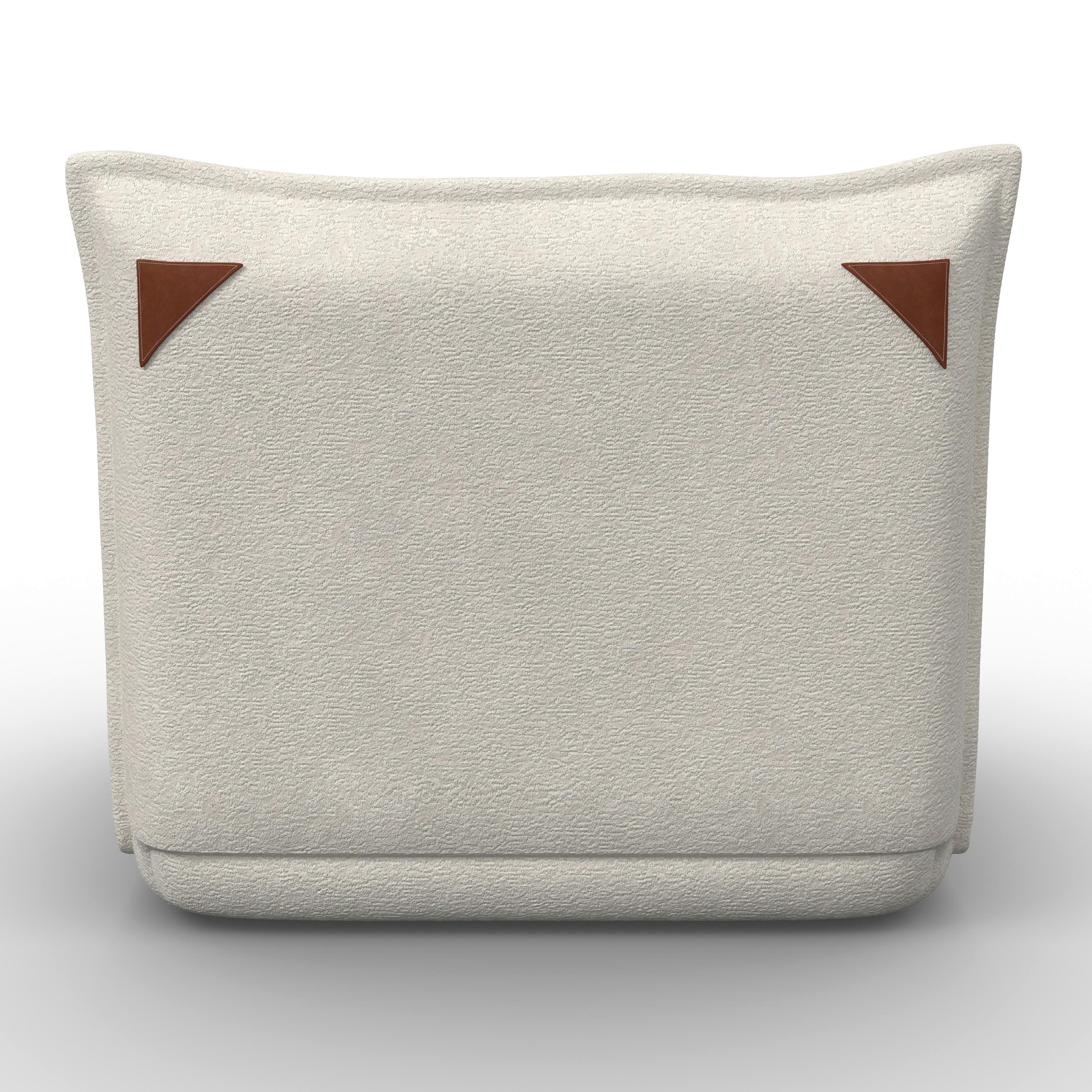 BÄDDFÅTÖLJ MACY - vit, Modern, metall/textil (83/70/84cm) - Bessagi Home
