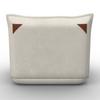 BÄDDFÅTÖLJ MACY - vit, Modern, metall/textil (83/70/84cm) - Bessagi Home
