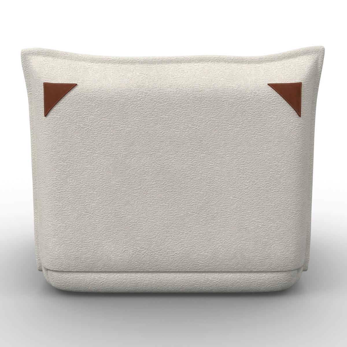 Schlafsessel Macy Bouclé Weiß - Weiß, MODERN, Textil/Metall (83/35/65cm) - Bessagi Home