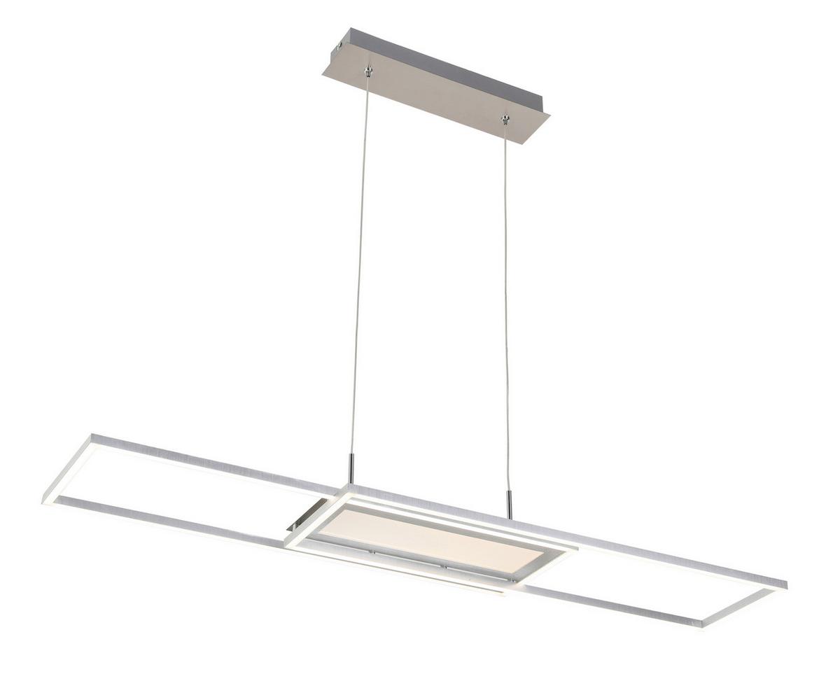 LAMPA WISZĄCA LED NOYA *SBN*SH* - kolor aluminiowy, Trend, tworzywo sztuczne/metal (105/27cm) - Novel