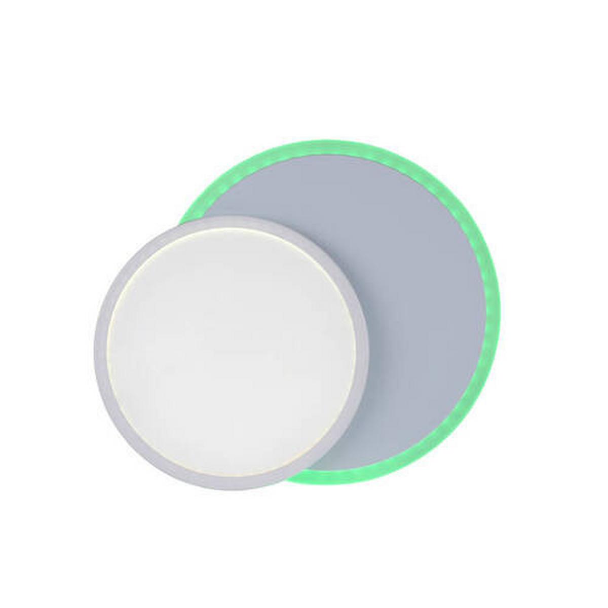 LED-Deckenleuchte Arenda Weiß max. 16 Watt - Weiß, Design, Kunststoff/Metall (45/33/7,5cm)