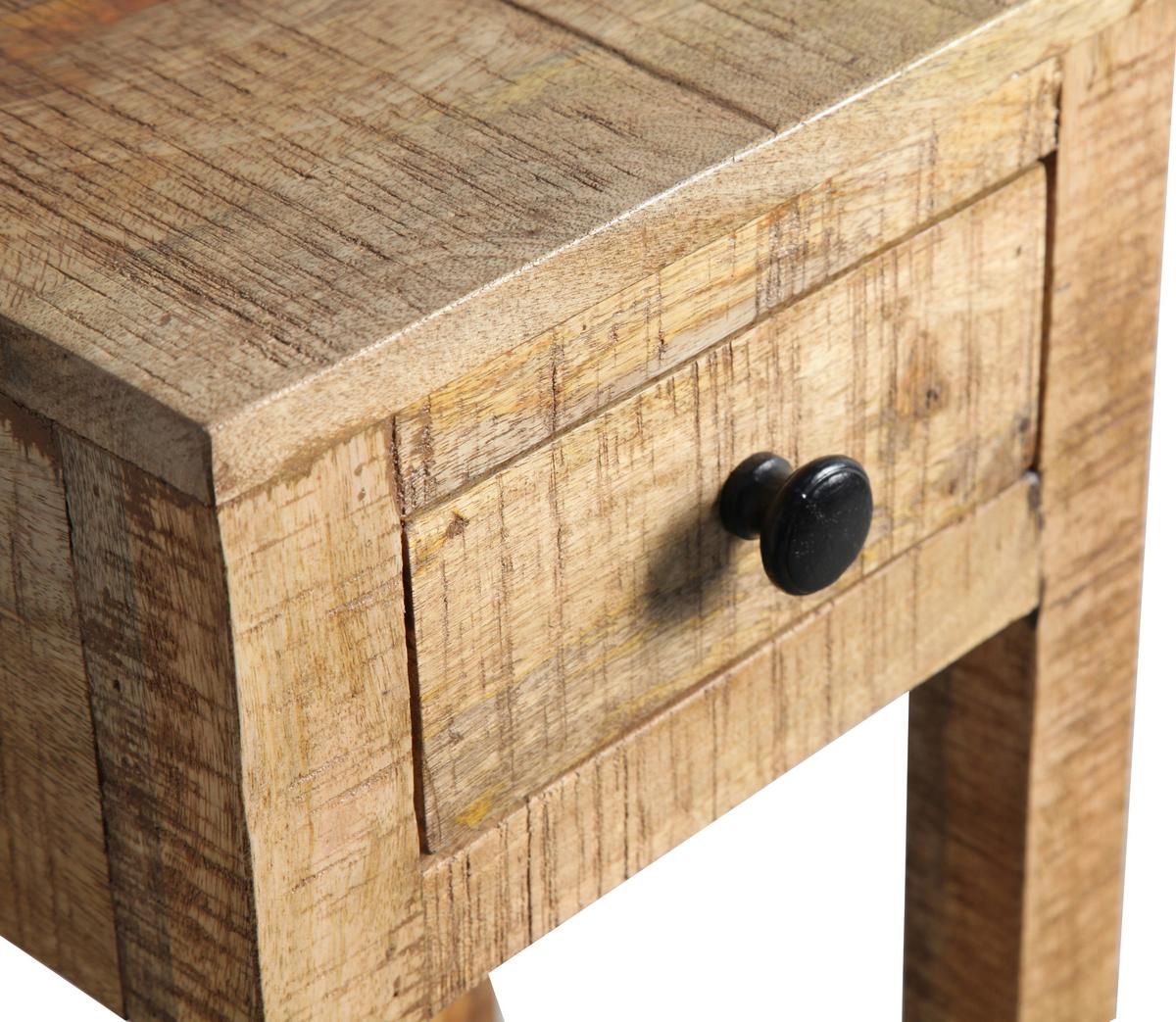 Blumentisch in Naturfarben - Naturfarben, Natur, Holz (30/60/30cm) - Mömax