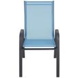 Stapelsessel Stitch in Blau - Blau/Anthrazit, MODERN, Textil/Metall (54/92/73cm) - Modern Living Stapelsessel Stitch in Blau - Blau/Anthrazit, MODERN, Textil/Metall (54/92/73cm) - Modern Living