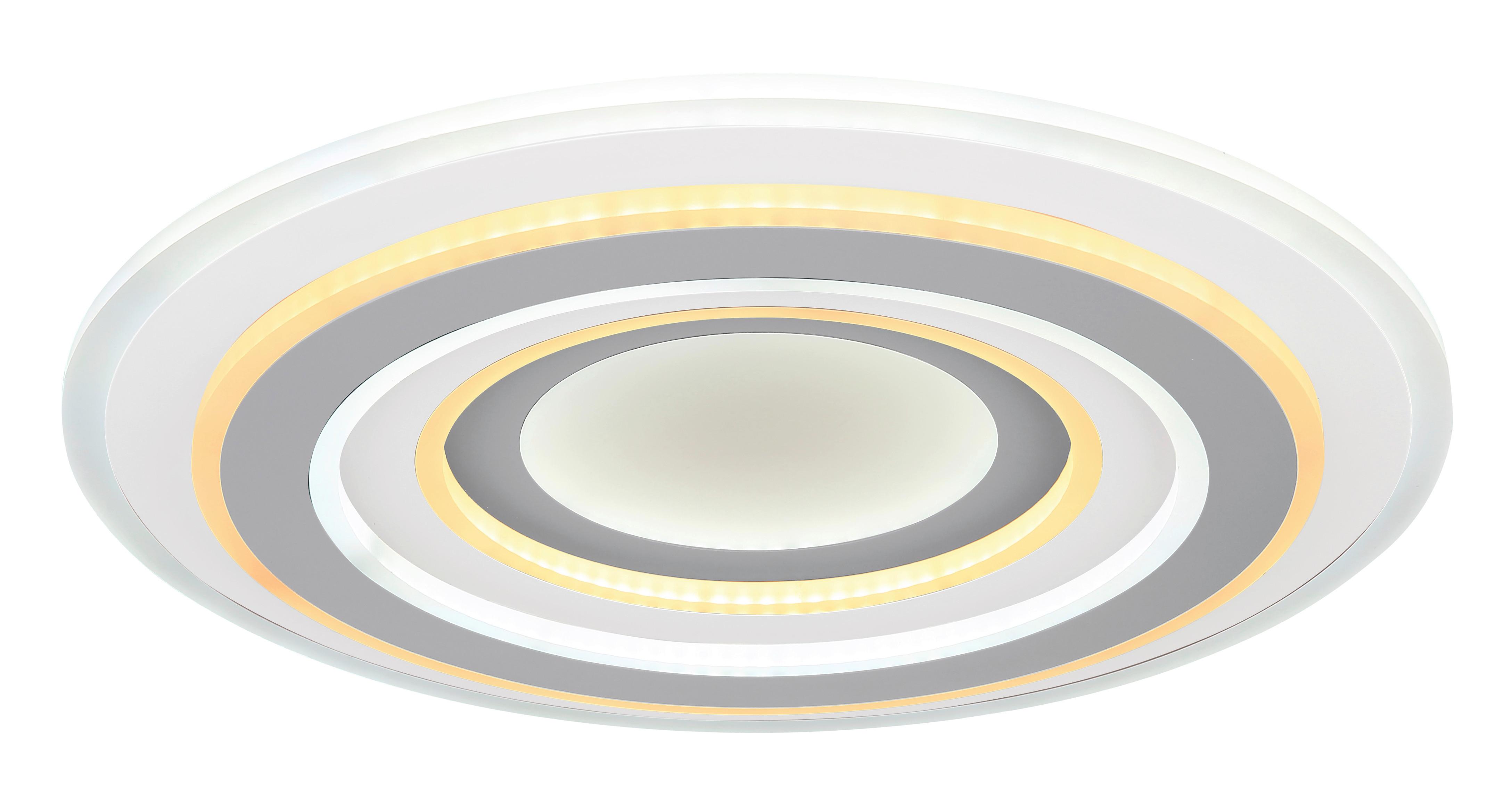 LED-Deckenleuchte Sabatino max. 46 Watt - Anthrazit/Opal, Basics, Kunststoff/Metall (50/7cm) - Premium Living