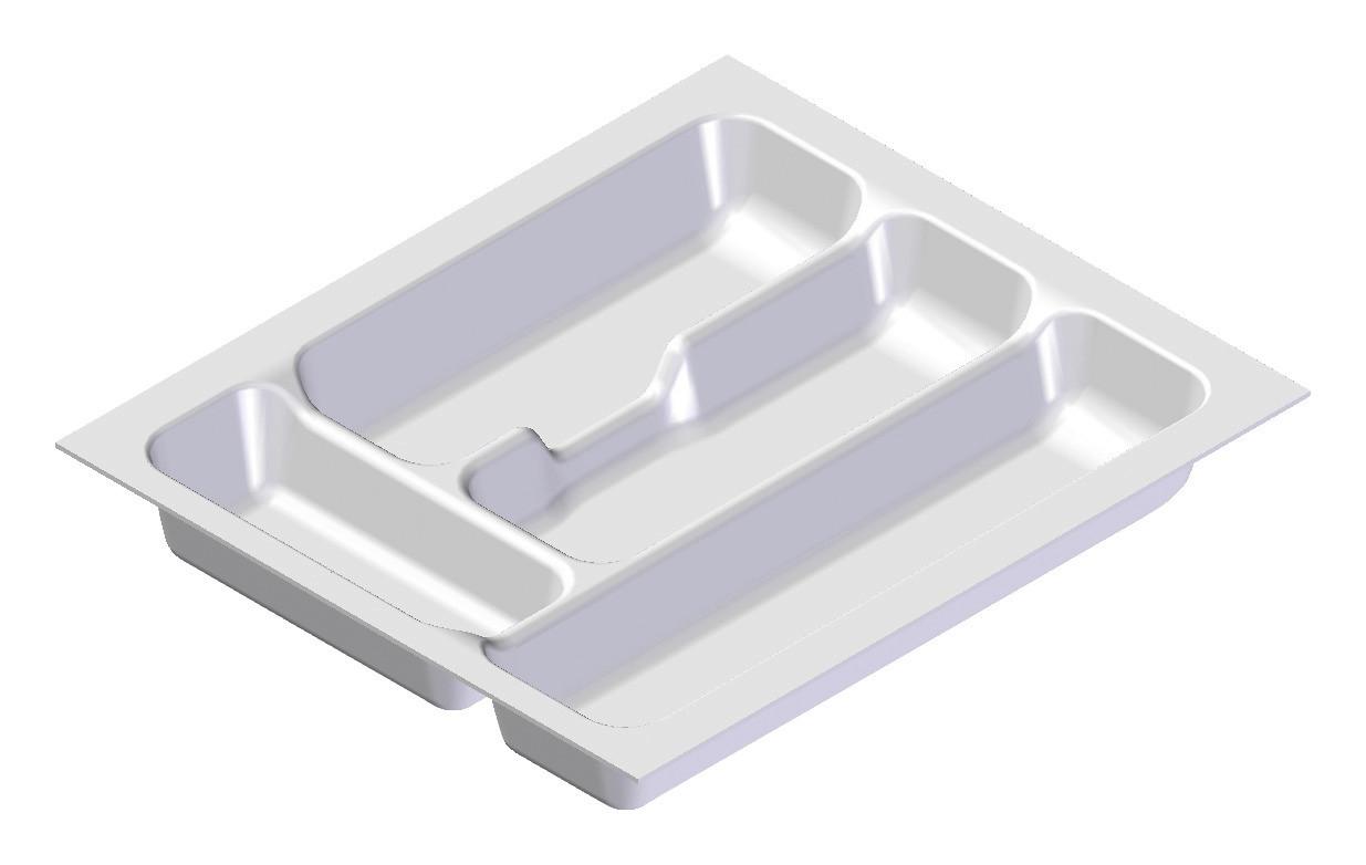 Besteckeinsatz Zubehör in Weiß - Weiß, MODERN, Kunststoff (33,3/5/38,4cm) - FlexWell.ai