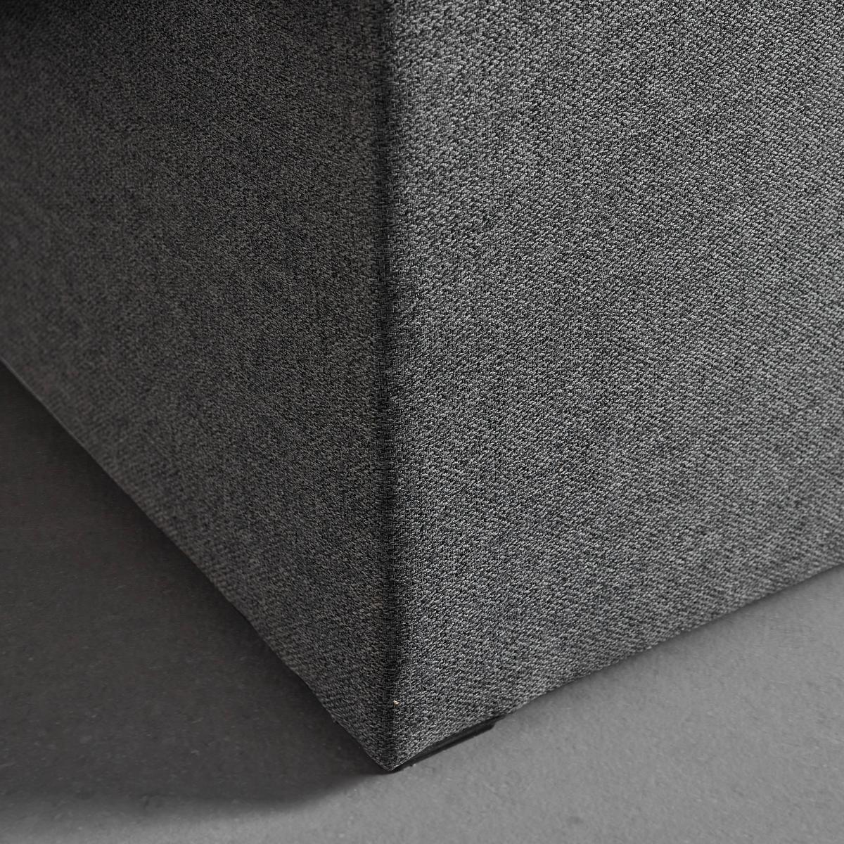 Boxbett Rosa ca. 140x200 cm Dunkelgrau mit Topper - Dunkelgrau/Anthrazit, MODERN, Holz/Holzwerkstoff (140/200cm) - Bessagi Home