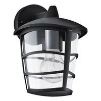Led-wandleuchte Aloria Schwarz Klar - Klar/Schwarz, Basics, Kunststoff/Metall (17cm) - Eglo