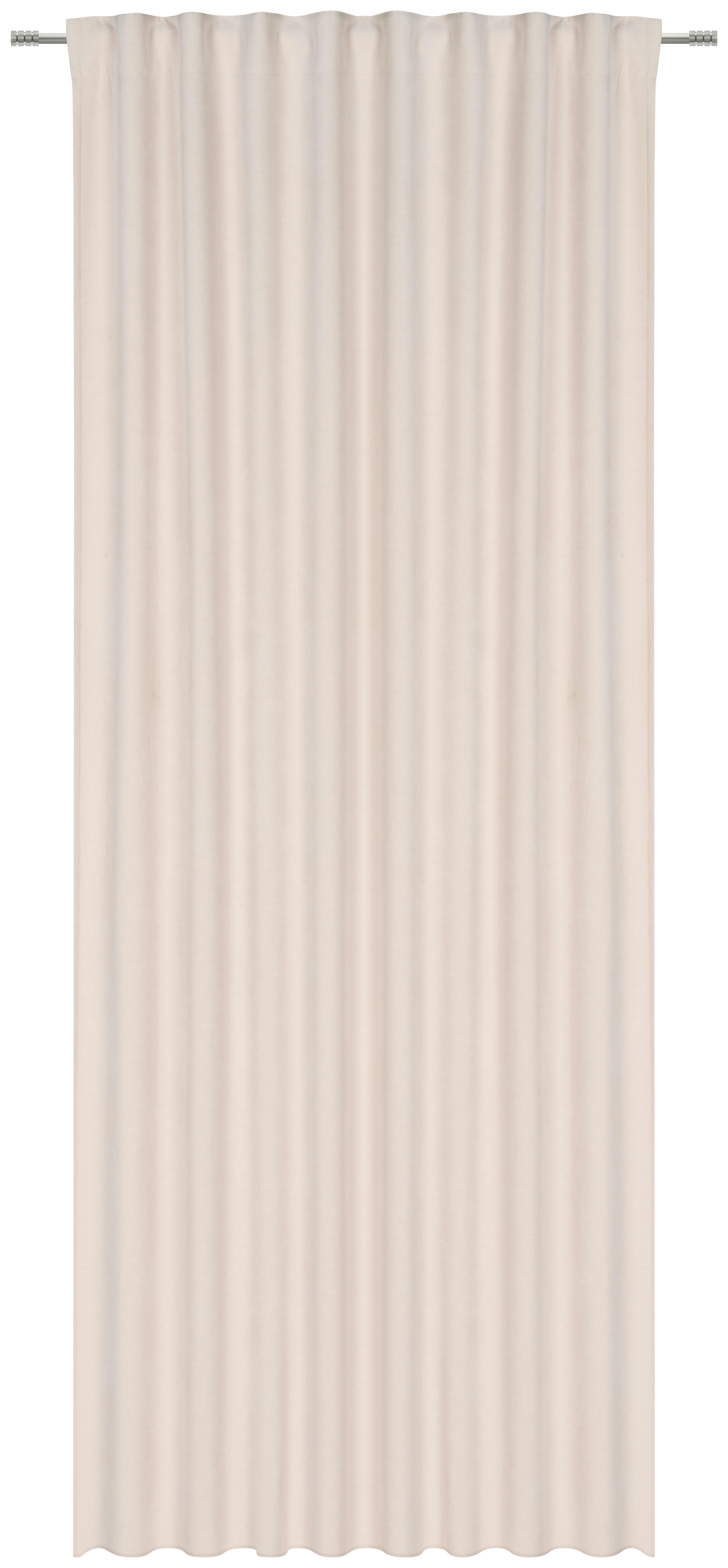 ZASŁONA GOTOWA HERRING - kremowy, Basics, tkanina (135/245cm) - Dieter Knoll