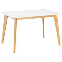 STÓŁ DO JADALNI ASTRID - kolor dębowy/biały, Design, drewno (120/80/76cm) - Livetastic