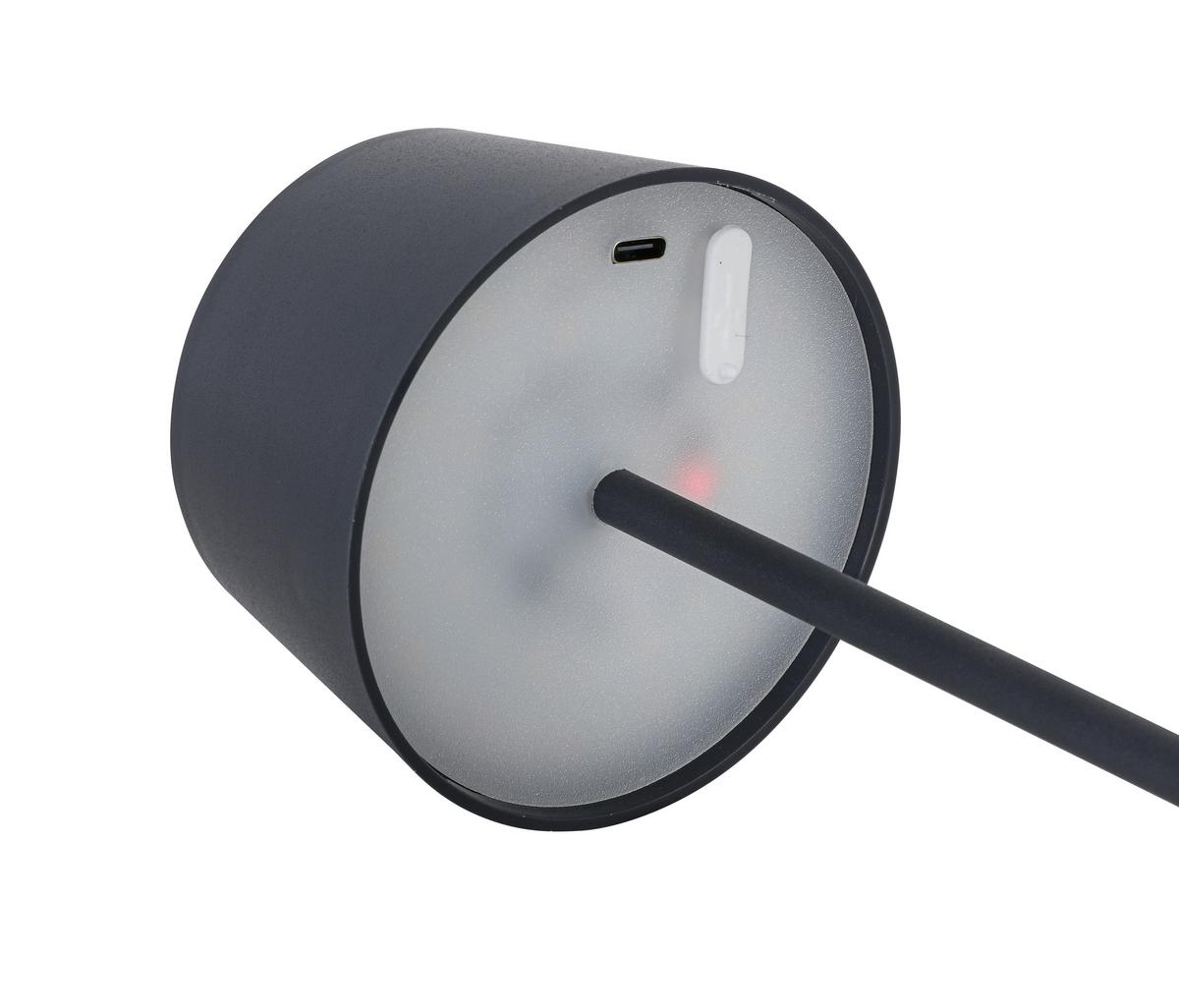 Solarleuchte Zitz Anthrazit max. 1,2 Watt - Anthrazit, KONVENTIONELL, Kunststoff (9/25cm) - Mömax