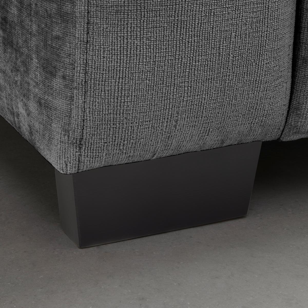 Bigsofa Matteo Graphitfarben - Graphitfarben/Schwarz, MODERN, Holz (246/93/124cm) - Based