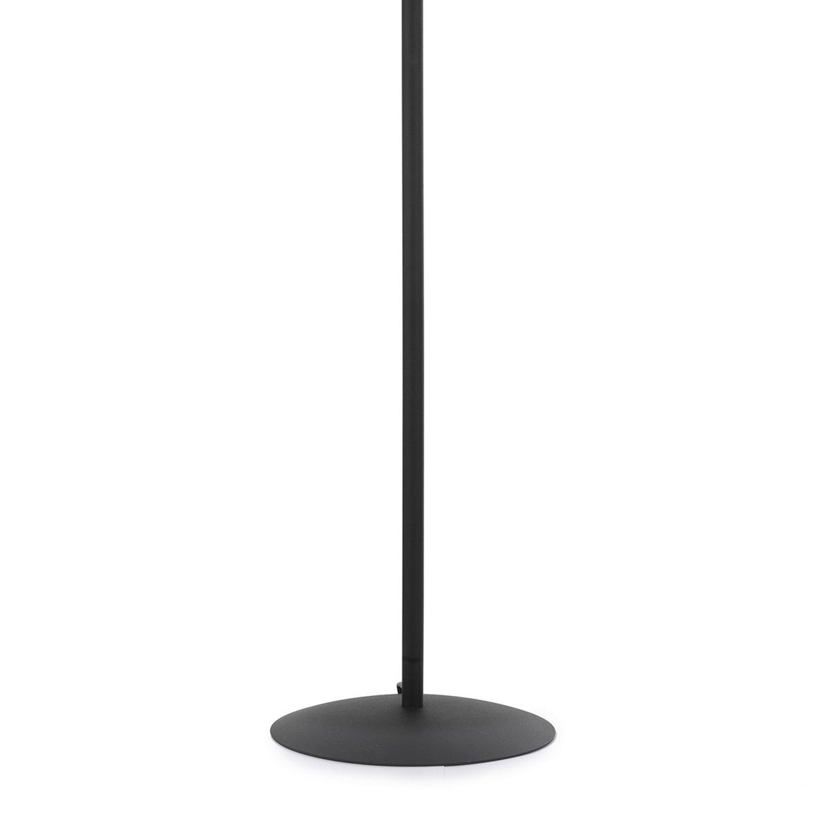 Stehleuchte Loris nera Schwarz max. 22 Watt - Schwarz, KONVENTIONELL, Textil/Metall (28/28/173cm)