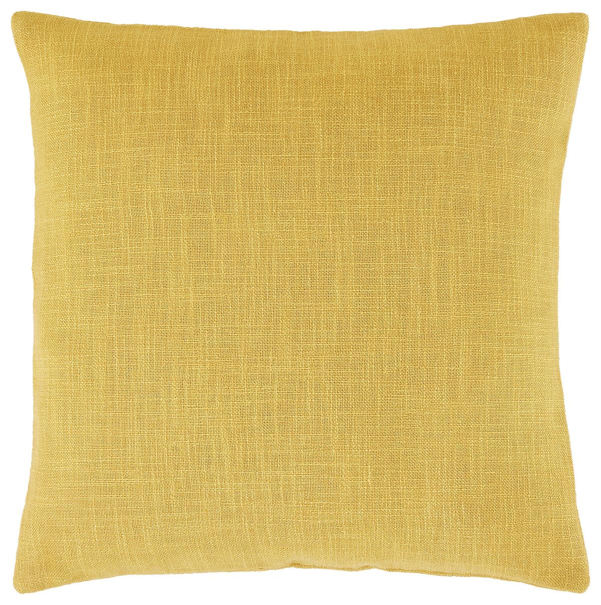 Kissenhülle Leinenoptik in Gelb ca.40x40cm - Messingfarben, Textil (40/40cm) - Premium Living