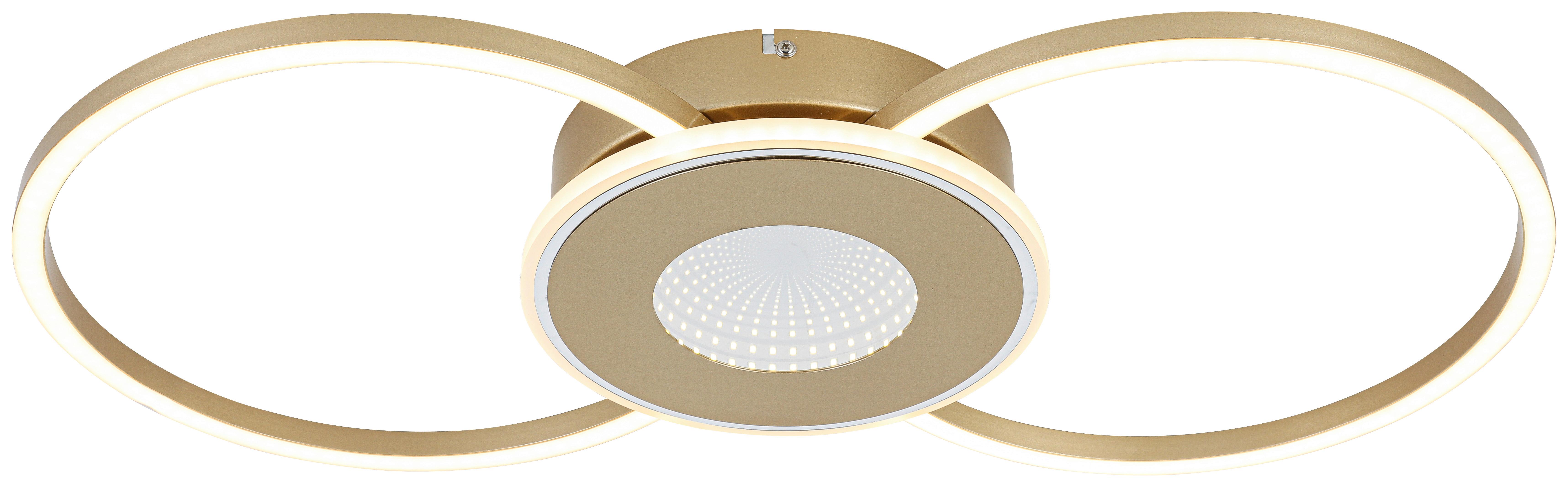 LED-TAKLAMPA ALEXANDER - kromfärg/cappuccino, Modern, metall/plast (57,5/28,5/6cm) - Mömax