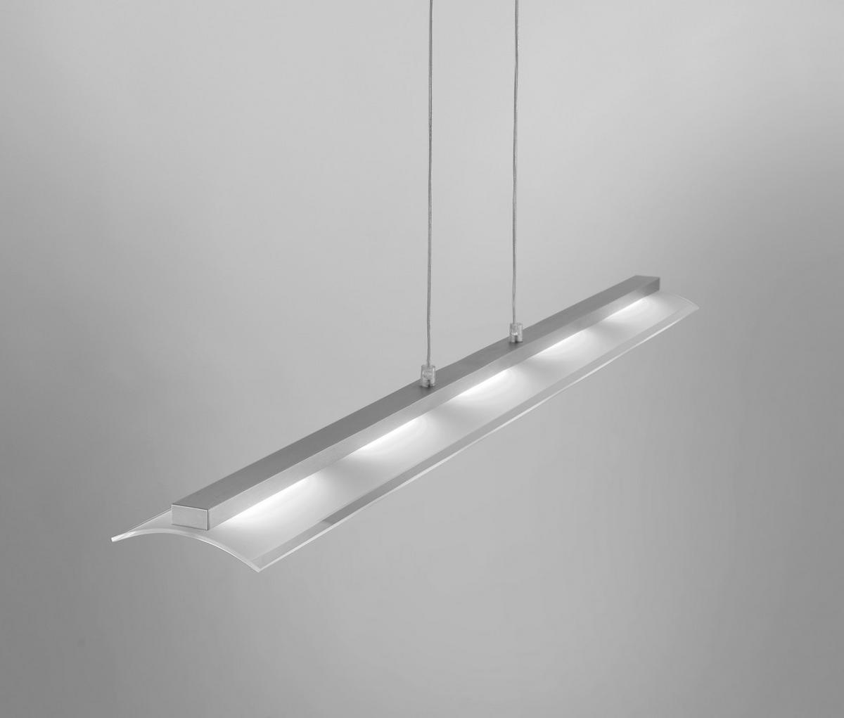 Viseča Led-svetilka Lolasmart - Zara, Srebrna, 5 X 4 W - srebrne barve, Moderno, kovina/umetna masa (100/8/120cm)
