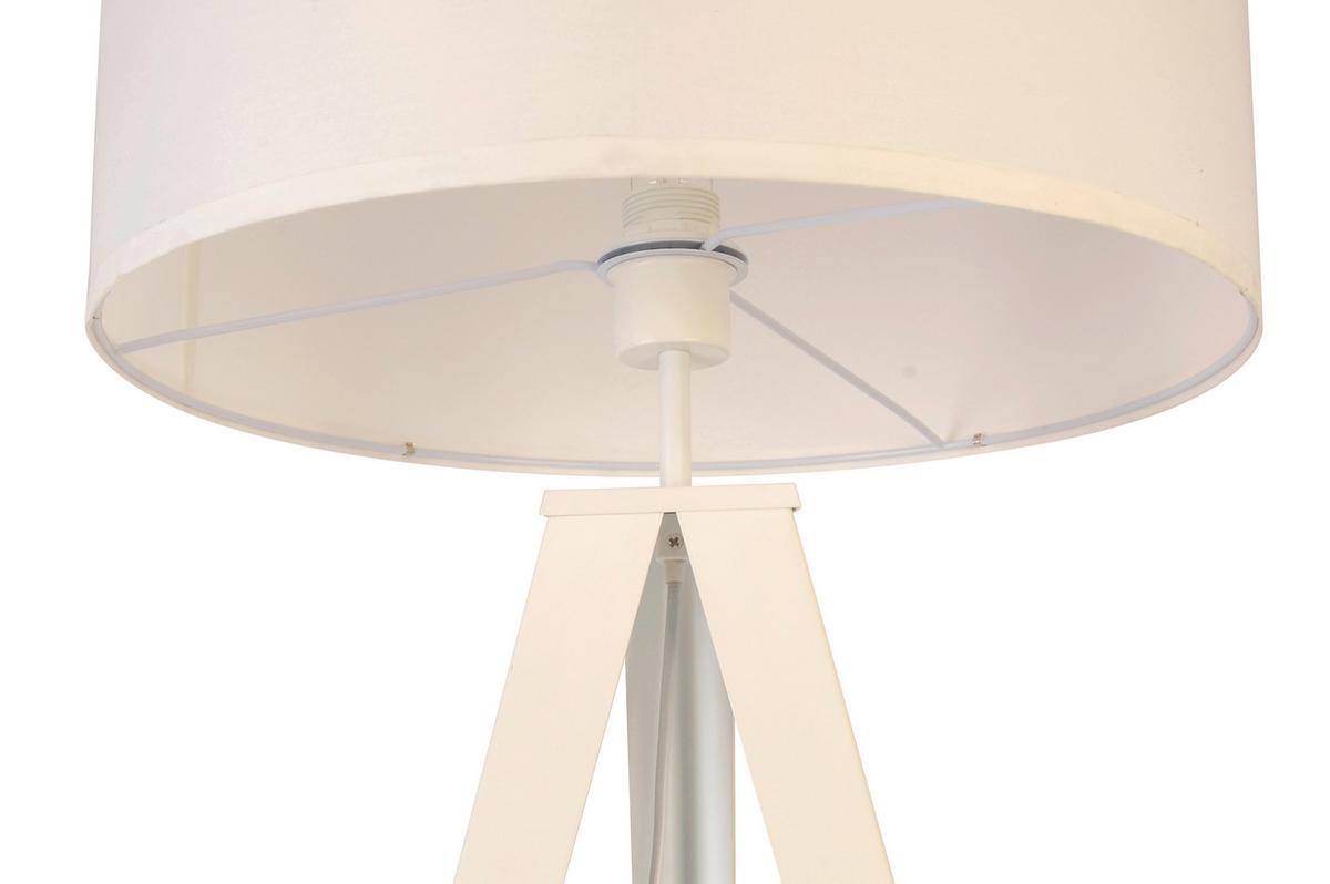 LAMPA STOJĄCA SAPHIRE - biały, Trend, tworzywo sztuczne/metal (45/153cm) - Novel