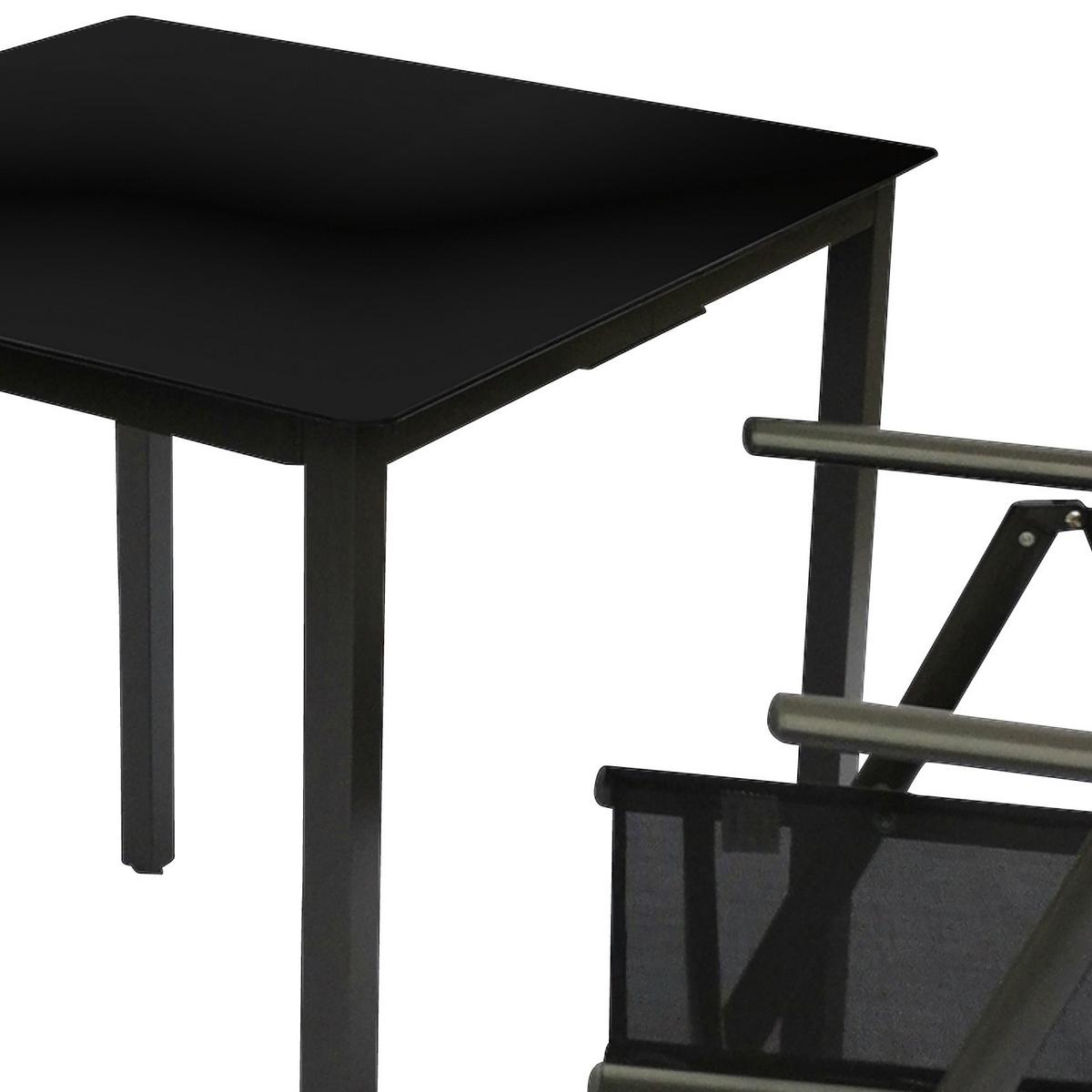 Vrtni Set Kalia, Črna, 3-Delno - črna/antracit, Basics, kovina/steklo - Gardenson