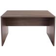 Íróasztal Profi - Sötétbarna, modern, Faalapú anyag (120/76/80cm) - Ombra