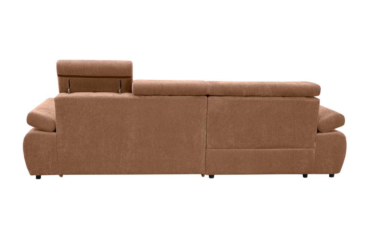 Coltar VEGAS - teracotă, Design, lemn/textil (173/294cm) - Modern Living