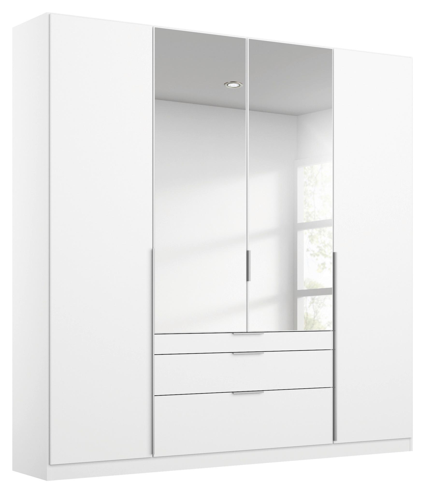 DULAP USI ROTATIVE ALABAMA - argintiu/alb, Modern, material pe bază de lemn (181/229/54cm) - Modern Living
