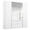 DULAP USI ROTATIVE ALABAMA - argintiu/alb, Modern, material pe bază de lemn (181/229/54cm) - Modern Living