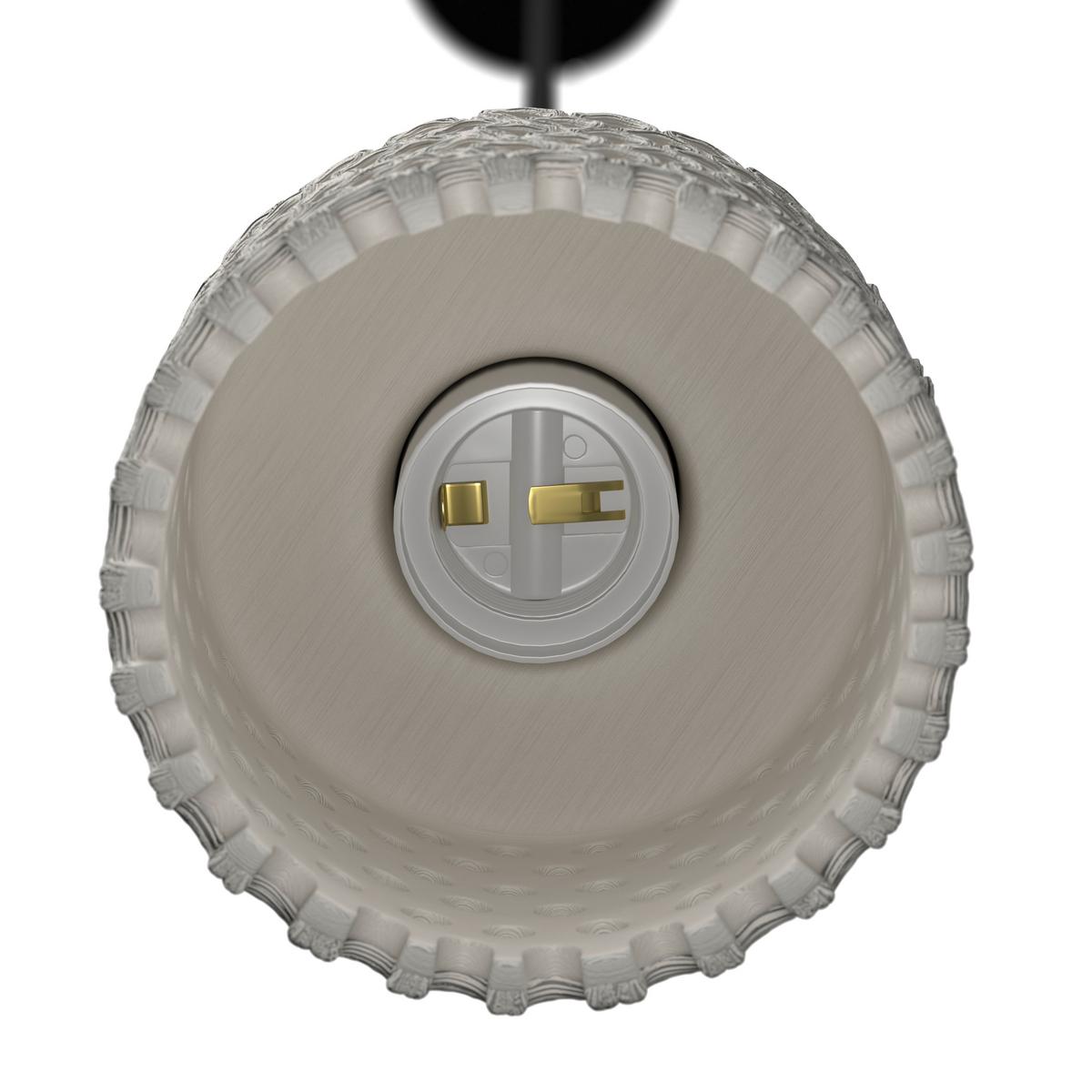 Hängeleuchte Lace Weiß max. 40 Watt - Weiß, MODERN, Keramik (12/167cm) - Bessagi Home