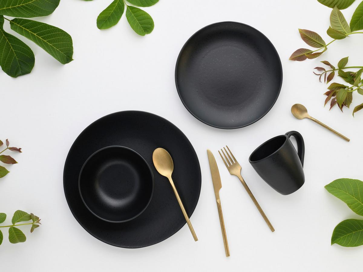 Kombinirani Servis Magic Black Coupe, 8-Delni - črna, Basics, keramika - Creatable