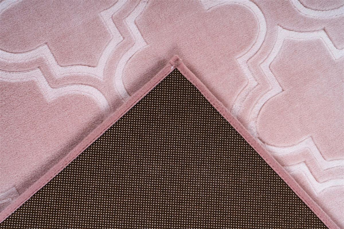 Flachwebeteppich Monroe 100 Rosa - Rosa, Konventionell, Textil (120/170cm) - Kayoom