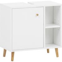 Omarica Za Pod Umivalnik Bjarne, Bela - barve hrasta/bela, Moderno, leseni material/les (60,2/59,3/33,1cm) - Stylife
