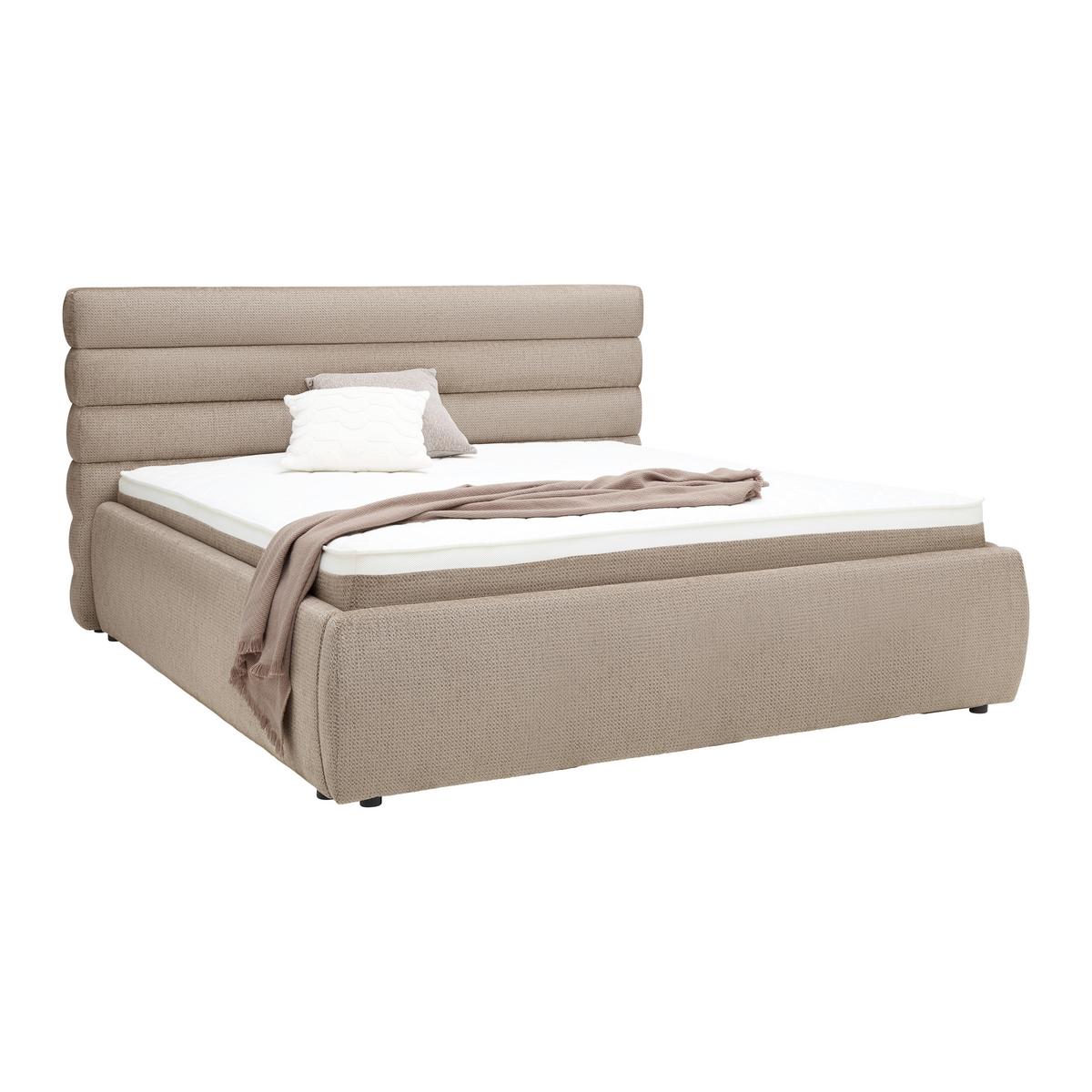 Kopfteil Megan Beige - Beige, Konventionell, Textil (207/18cm) - Premium Living