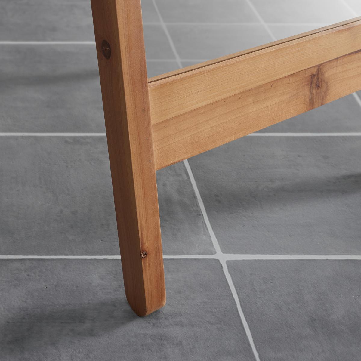 Spiegel Milias Natur/ Echtholz ca. 46x173x55 cm - Naturfarben, MODERN, Glas/Holz (46/173/55cm) - Bessagi Home