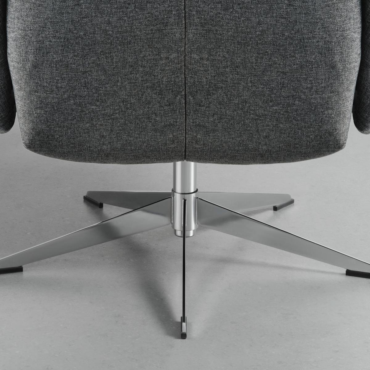 Relaxsessel SUP in Anthrazit - Dunkelgrau, MODERN, Textil/Metall (73/106/82cm) - Premium Living