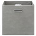 Zložljiv Zaboj Elli -ext- -top- - siva, Moderno, karton/tekstil (33/33/32cm) - Modern Living Zložljiv Zaboj Elli -ext- -top- - siva, Moderno, karton/tekstil (33/33/32cm) - Modern Living