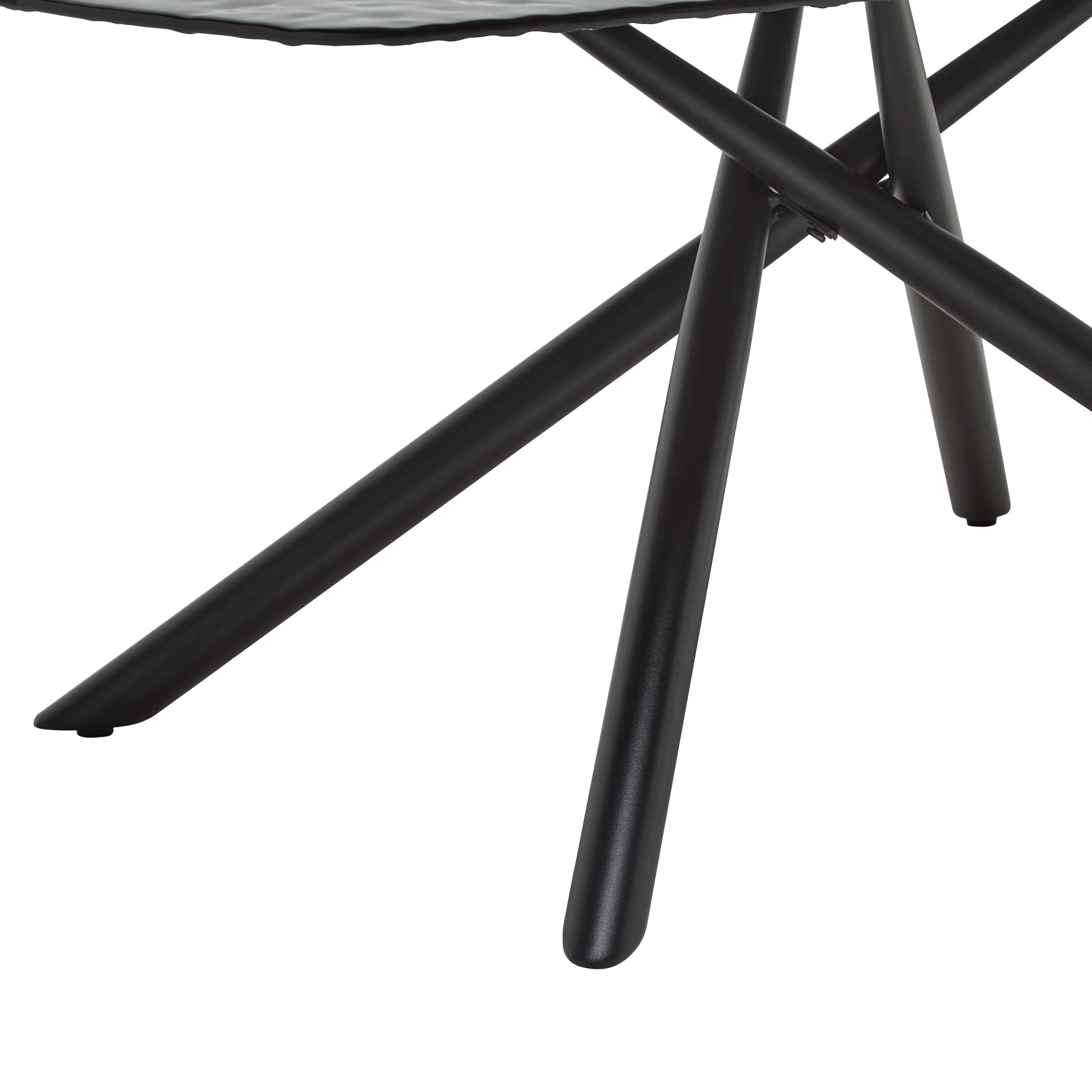 SOFFBORD BLACKY - svart, Modern, metall/glas (110/60/45cm) - Mömax