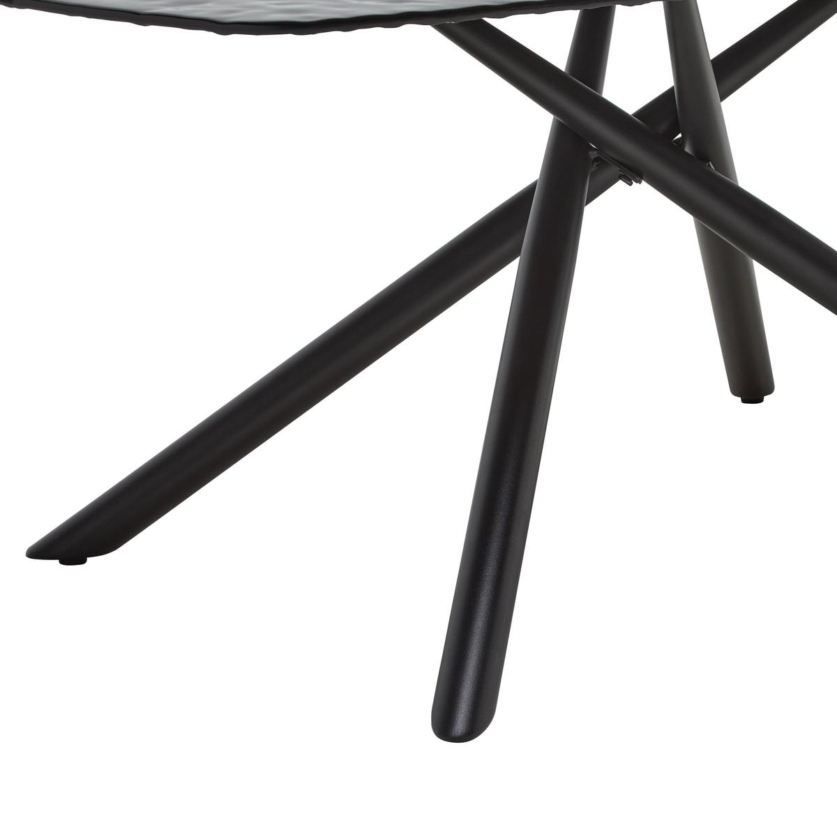 Couchtisch Blacky Schwarz - Schwarz, MODERN, Glas/Metall (110/45/60cm) - Mömax