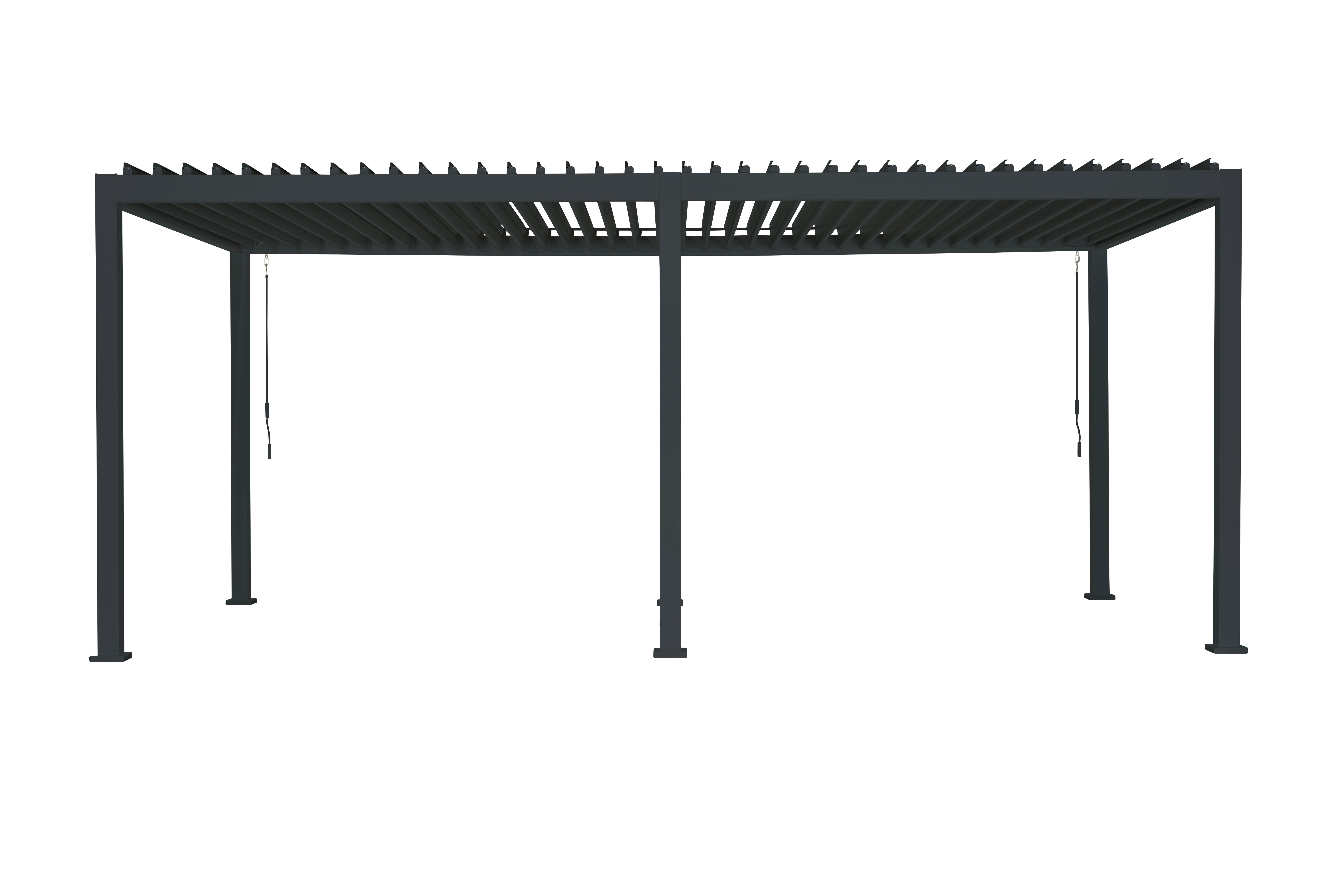 Pergola Classic, Antracit, 300x600cm - antracit, Moderno, kovina (600/250/300cm) - Gardenson
