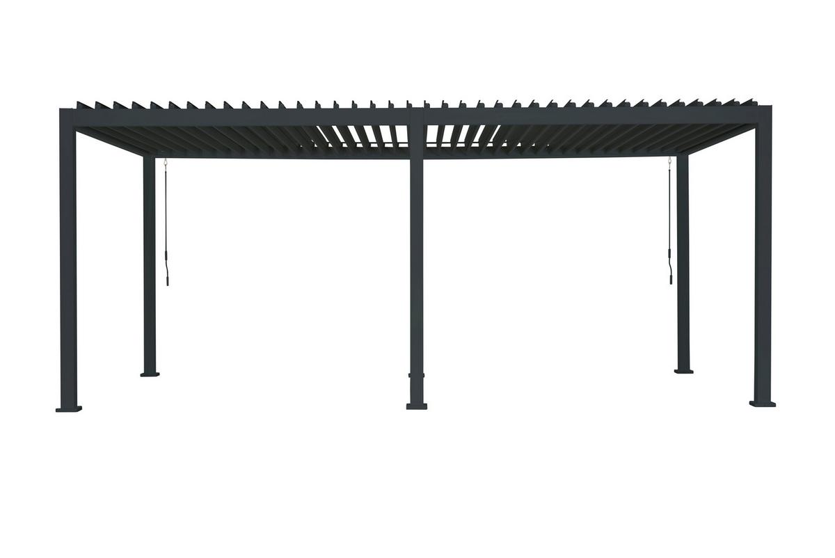 Pergola Classic ca. 600x250x300 cm Anthrazit - Anthrazit, MODERN, Metall (600/250/300cm) - Gardenson